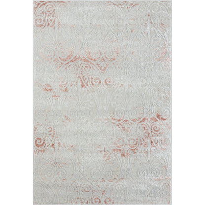 Calgary Durable Performance Area Rug Indoor in Pink/Ivory, 7'9" X 9'9"