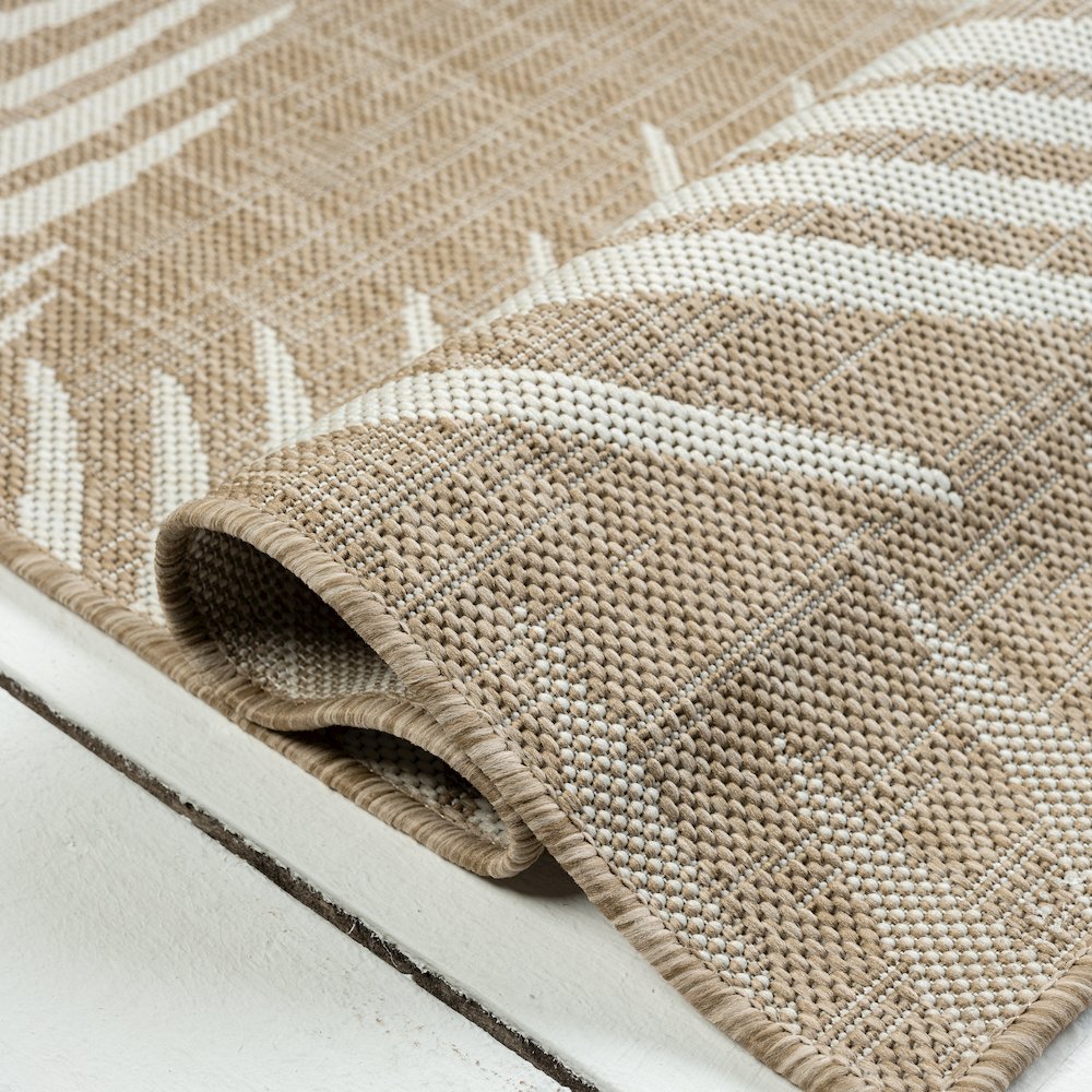 Captiva Durable Performance Area Rug Outdoor in Beige/Ivory, 6'6" x 9'