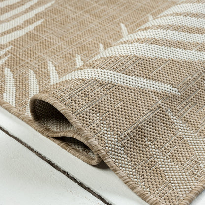 Captiva Durable Performance Area Rug Outdoor in Beige/Ivory, 6'6" x 9'