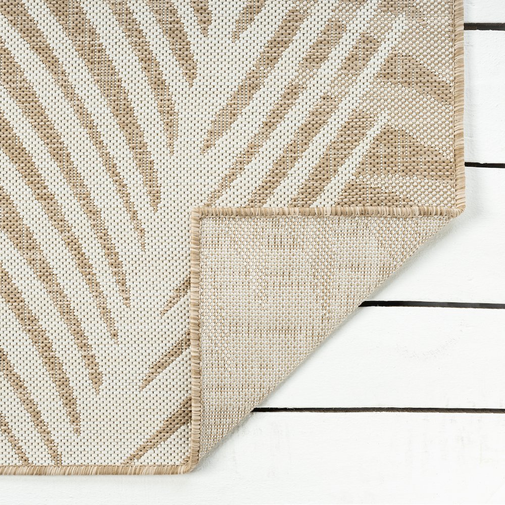 Captiva Durable Performance Area Rug Outdoor in Beige/Ivory, 6'6" x 9'