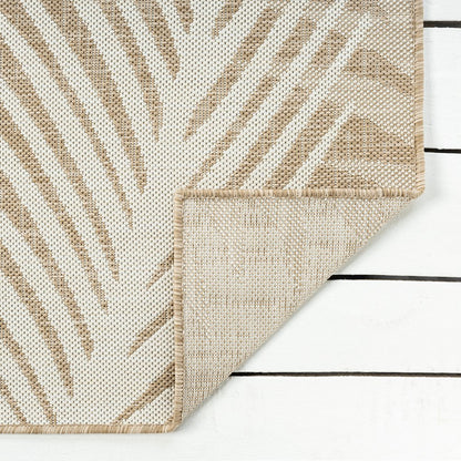 Captiva Durable Performance Area Rug Outdoor in Beige/Ivory, 6'6" x 9'