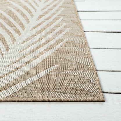 Captiva Durable Performance Area Rug Outdoor in Beige/Ivory, 6'6" x 9'