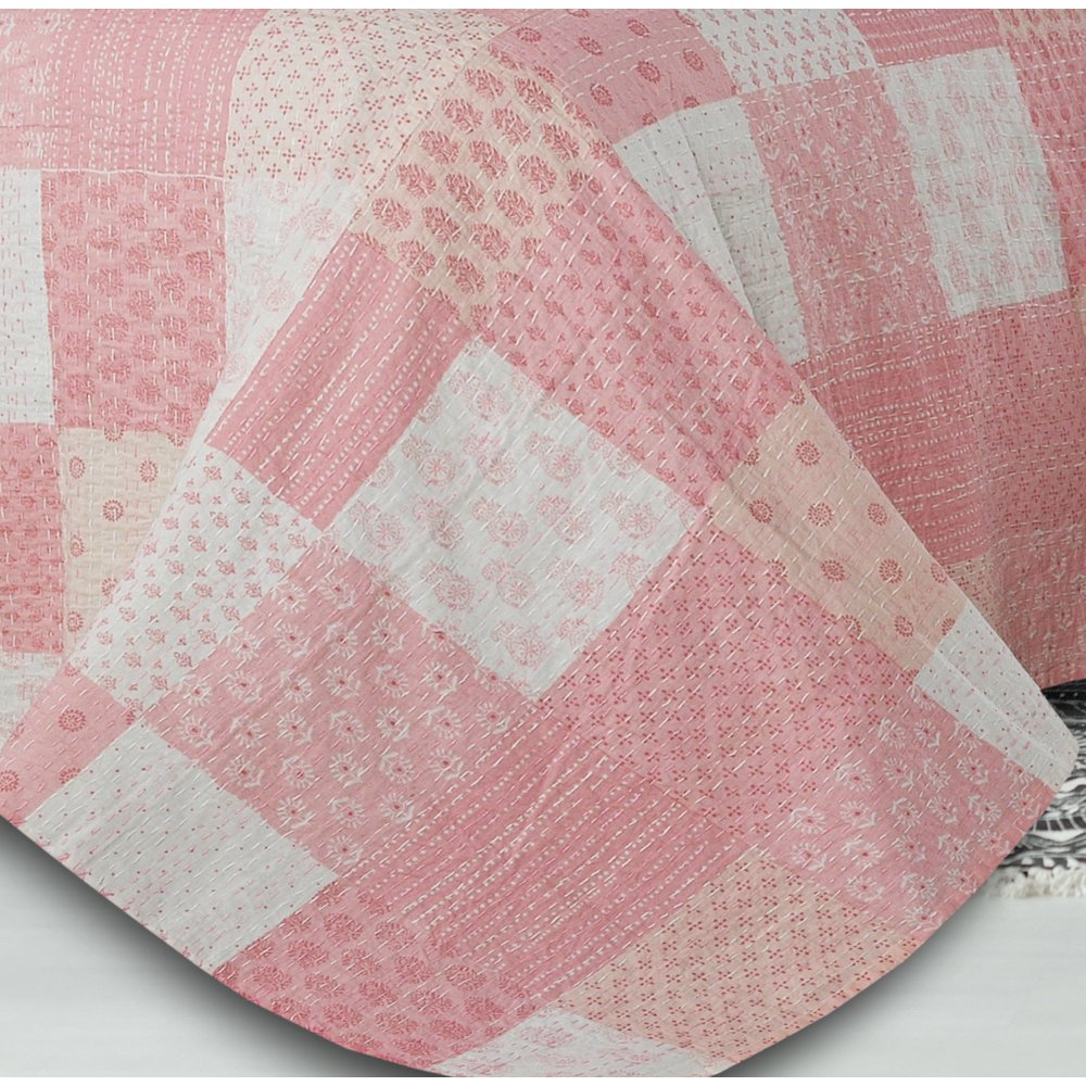 Coverlet Cotton in Pink 96" x 110"