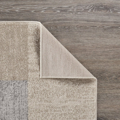 Dune Durable Performance Area Rug Indoor in Beige/Blue, 2'6" x 8'