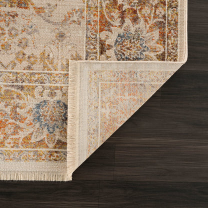 Holi Durable Performance Area Rug Indoor in Ivory/Beige, 2' x 6'