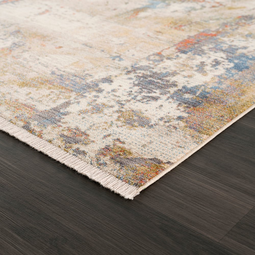 Holi Durable Performance Area Rug Indoor in Gray/Ivory, 2' x 6'