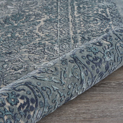 Imagine Durable Performance Area Rug Indoor in Blue/Blue, 7'9" x 10'9"