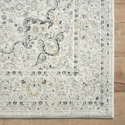 Isabella Performance Blend Area Rug Indoor in Gray, 4' x 6'