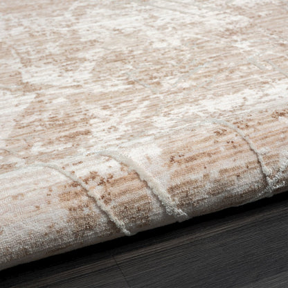 Lancaster Performance Blend Area Rug Indoor in Beige/Cream, 9' x 11'10"
