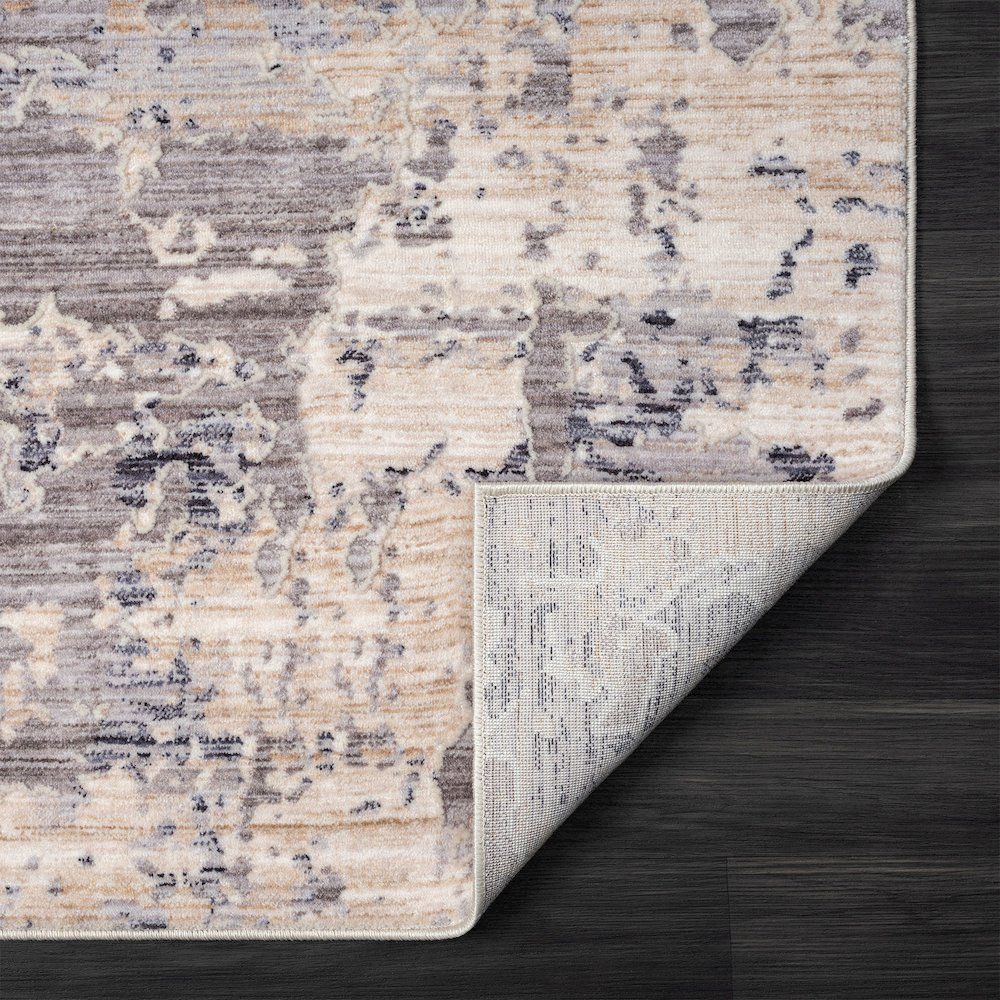 Lancaster Performance Blend Area Rug Indoor in Gray/Blue, 5' x 7'11"
