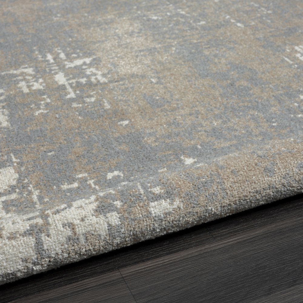 Lanham Durable Performance Area Rug Indoor in Gray/Ivory, 7'9" x 9'9"