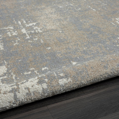 Lanham Durable Performance Area Rug Indoor in Gray/Ivory, 7'9" x 9'9"