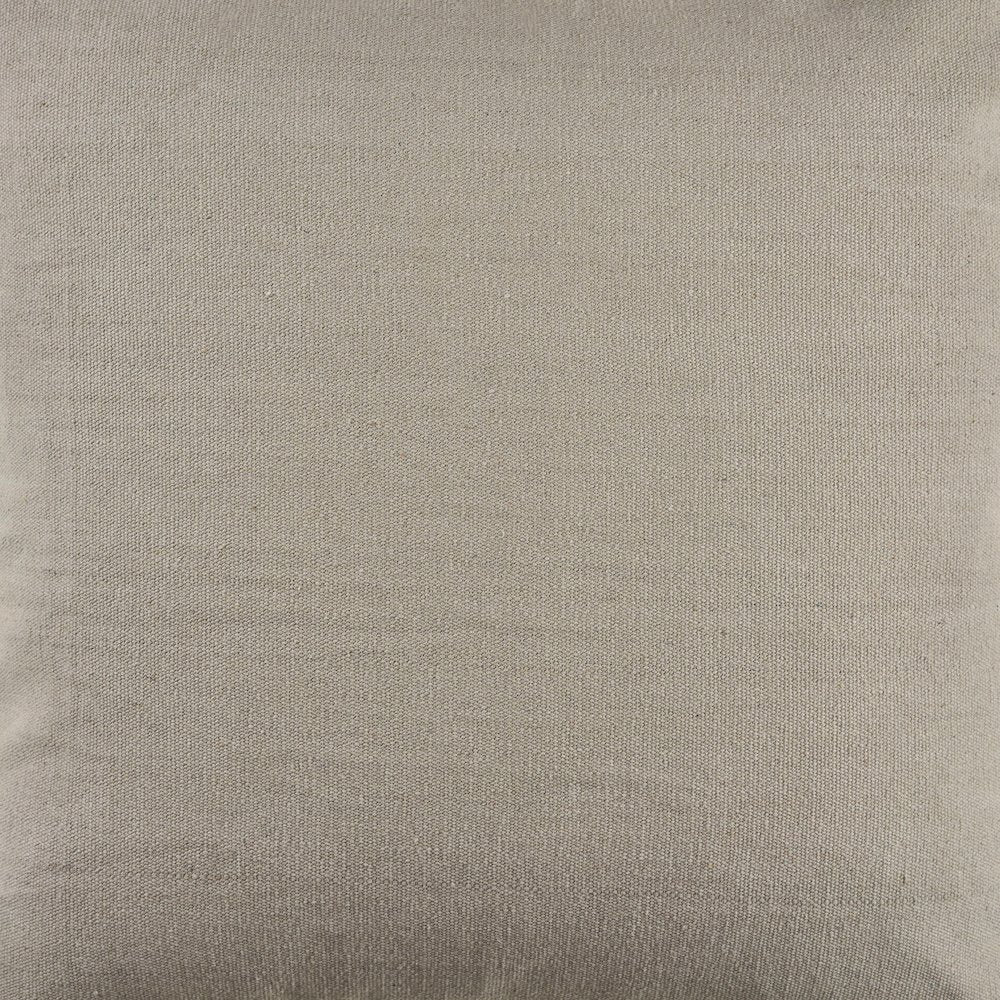Ox Bay Light Gray Solid All-Natural Cotton Square 2 Piece Pillow Cover Set