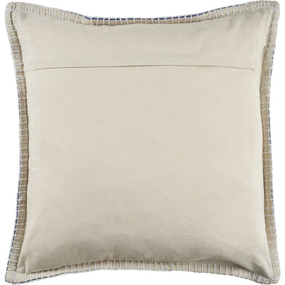 Ox Bay Twilight Blue Solid All-Natural Cotton Square 2 Piece Pillow Cover Set