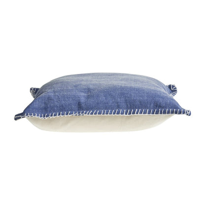 Ox Bay Twilight Blue Solid All-Natural Cotton Square 2 Piece Pillow Cover Set