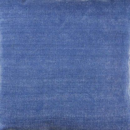 Ox Bay Twilight Blue Solid All-Natural Cotton Square 2 Piece Pillow Cover Set