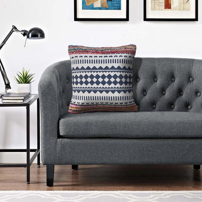 Globally Inspired Chindi Throw Pillow