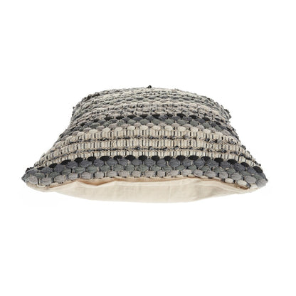 Grayscale Weave Throw Pillow