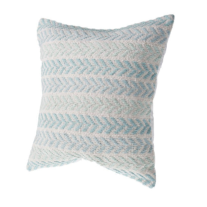 Ox Bay Spa Blue Chevron Square 4 Piece Pillow Cover Set