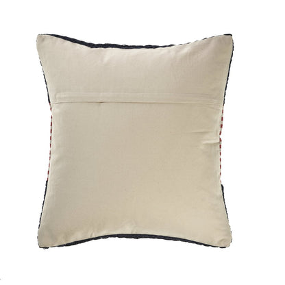 Navy Nautical Striped Throw Pillow