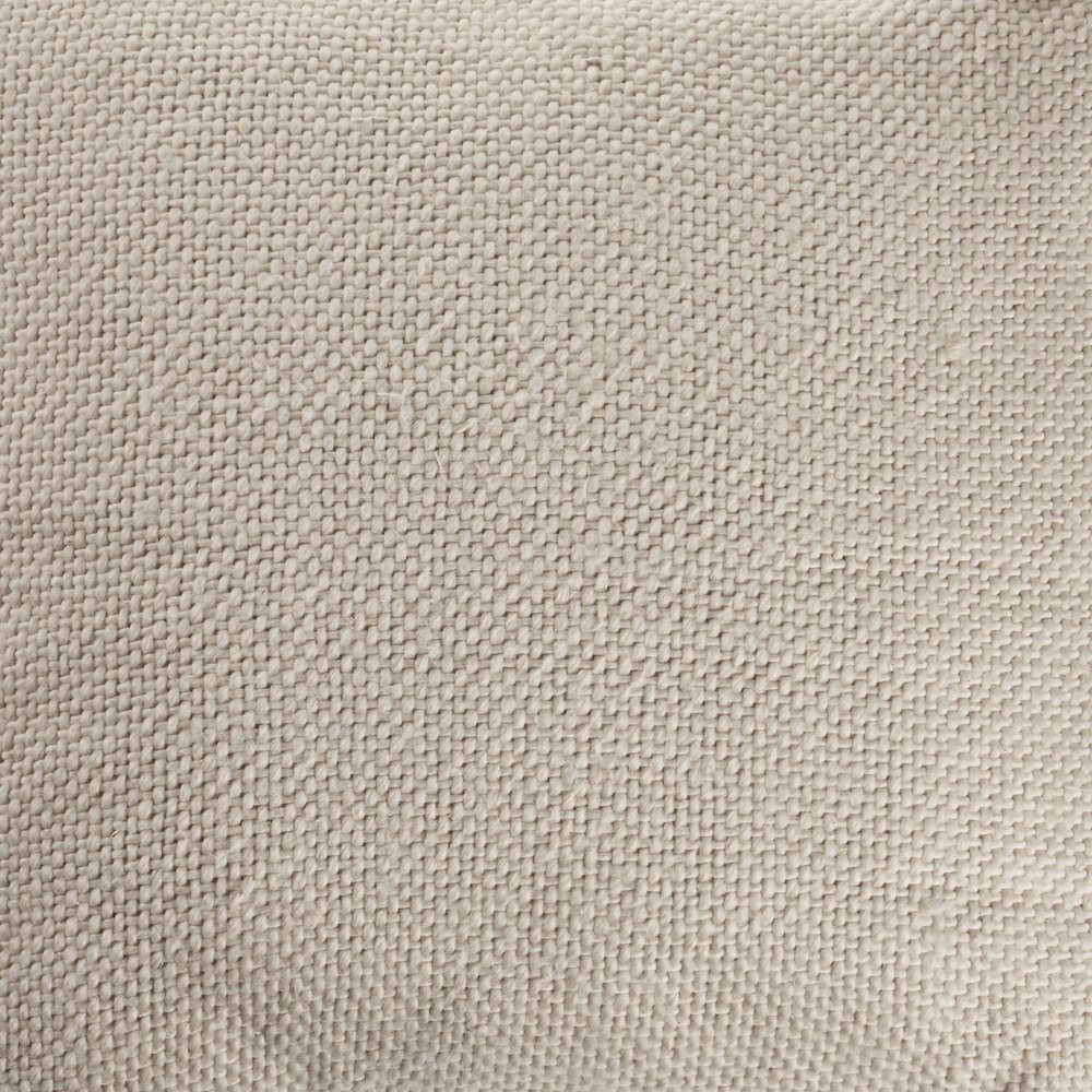 Natural Light Cream Solid Throw Pillow