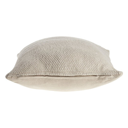 Natural Light Cream Solid Throw Pillow