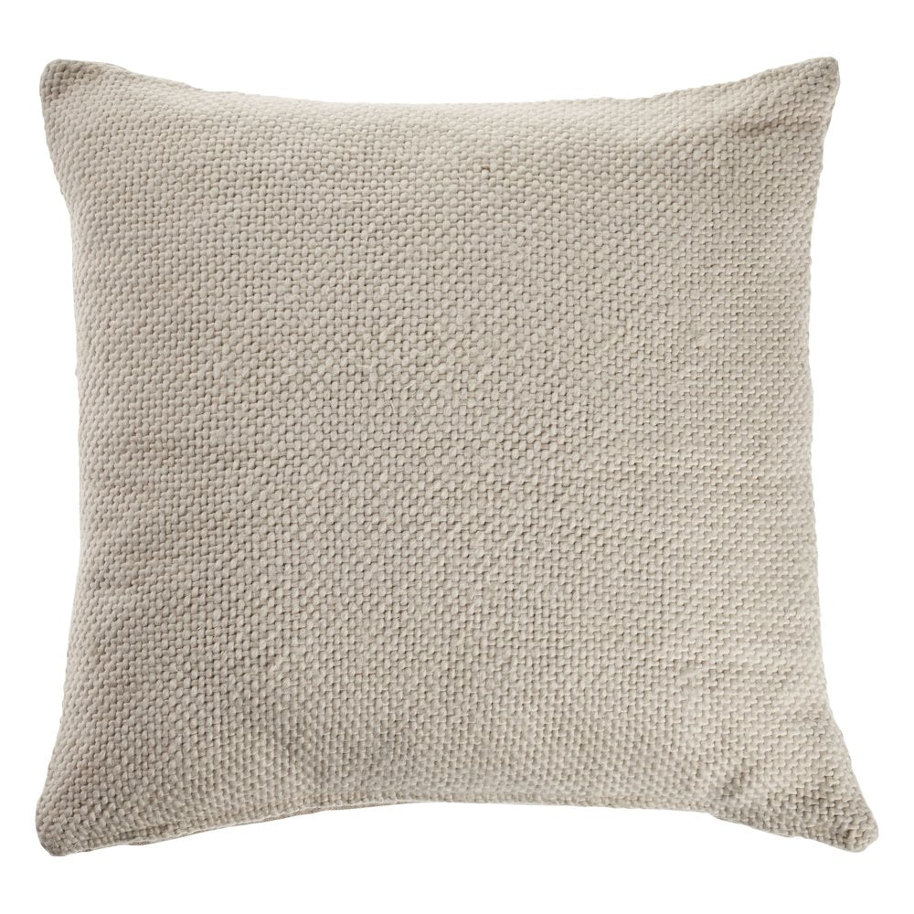 Natural Light Cream Solid Throw Pillow