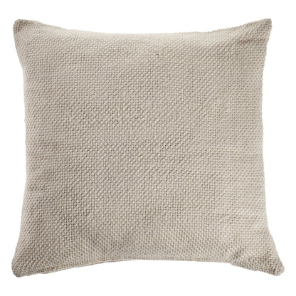Natural Light Cream Solid Throw Pillow