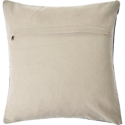 Charcoal and White Geometric Faux Leather Hide Throw Pillow