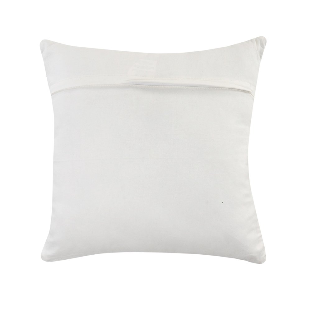 Blue Textured and Striped Throw Pillow