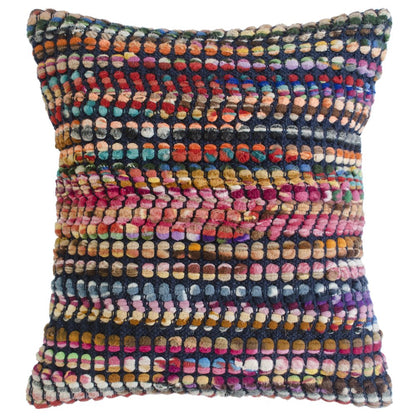Multicolored Bohemian Geometric Throw Pillow