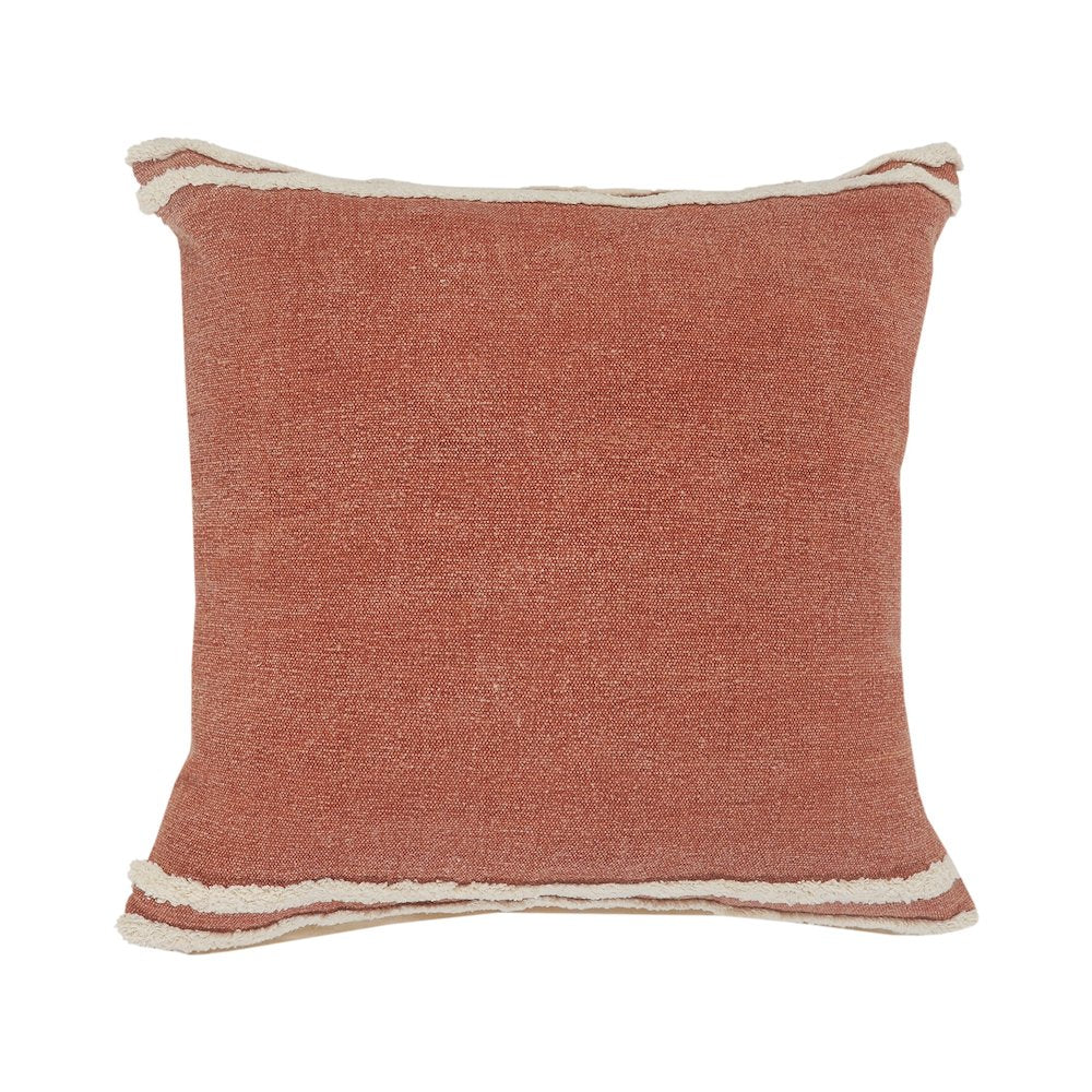 Soft Striped Cinnamon Throw Pillow