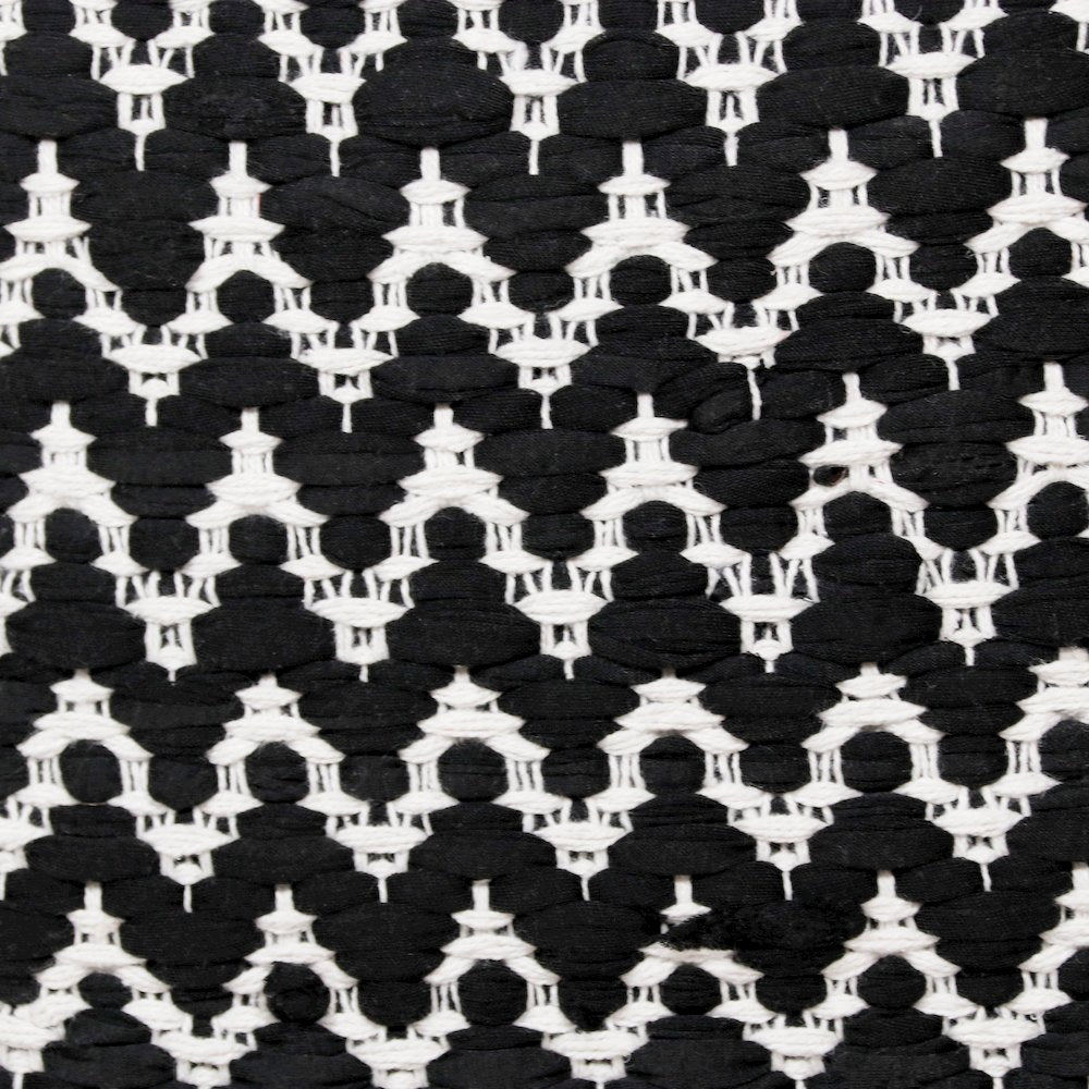 Evette Rios Modern Motif Chevron Handwoven Cotton Blend Throw Pillow