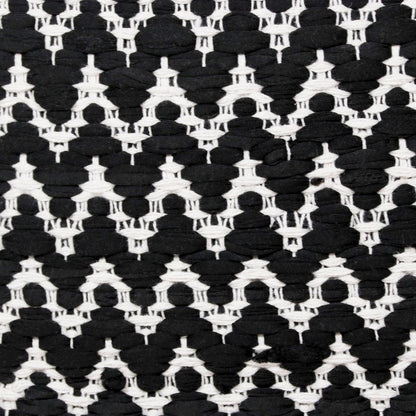 Evette Rios Modern Motif Chevron Handwoven Cotton Blend Throw Pillow