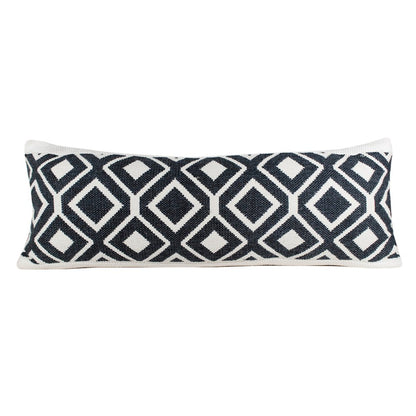Evette Rios Mindy Geometric Diamond Cotton Blend Throw Pillow, Lumbar