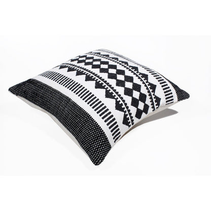 Evette Rios Mindy Bordered/Geometric Stripe Cotton Blend Throw Pillow