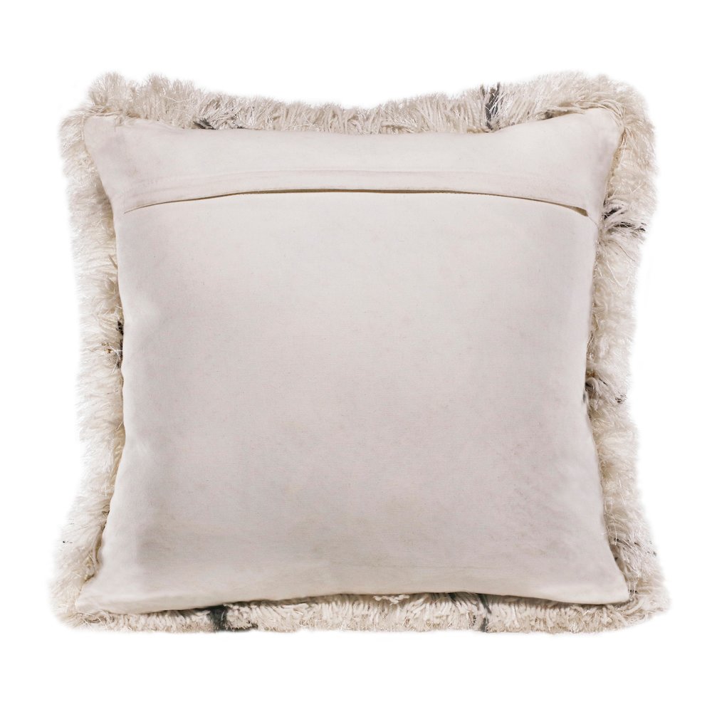 Soft Shag Diamond Criss Cross Throw Pillow