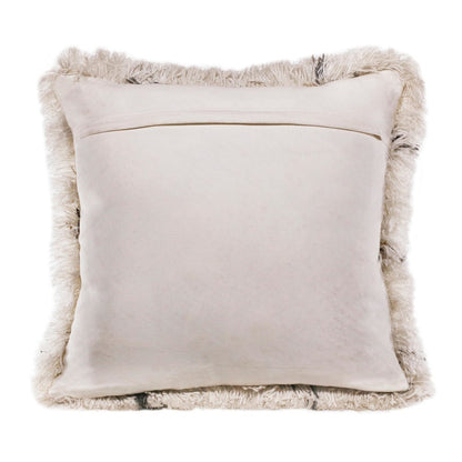 Soft Shag Diamond Criss Cross Throw Pillow