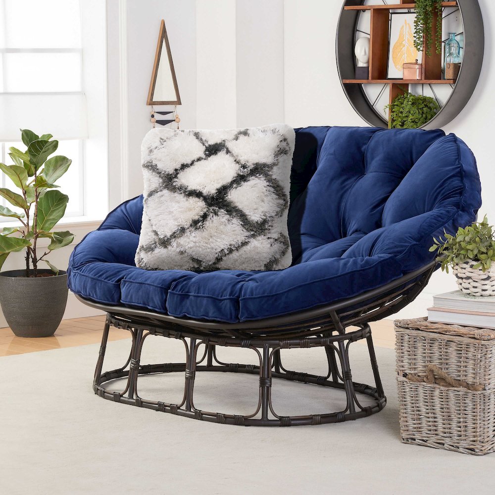 Soft Shag Diamond Criss Cross Throw Pillow