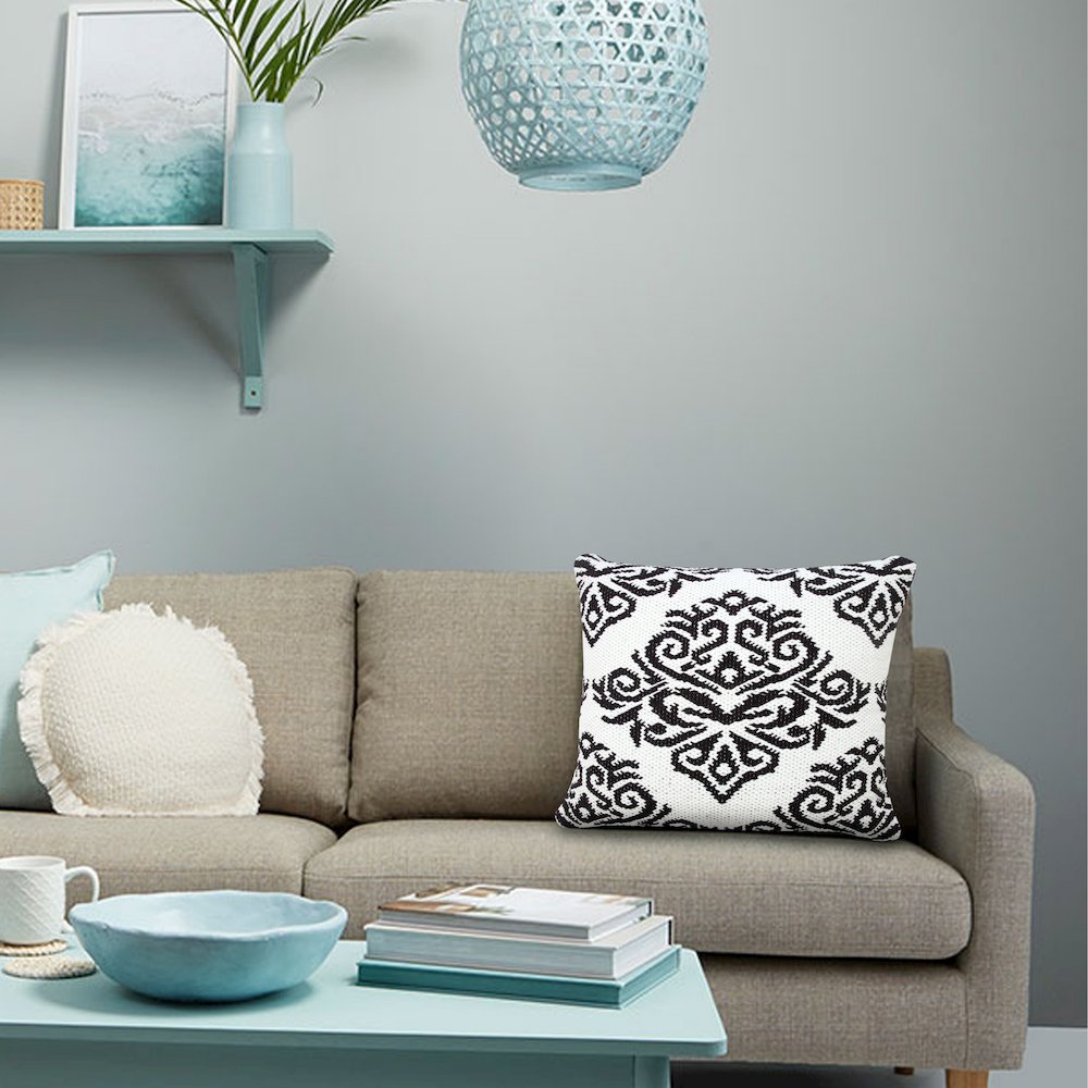 Traditional Decorative Damask Throw Pillow