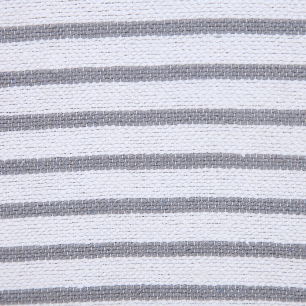 Basic Balanced Striped Throw Pillow with Tassels