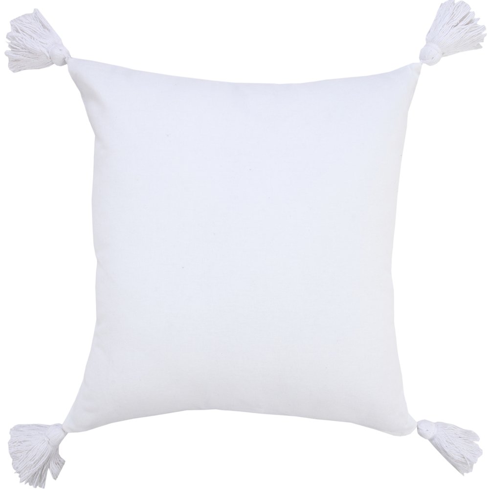 Basic Balanced Striped Throw Pillow with Tassels