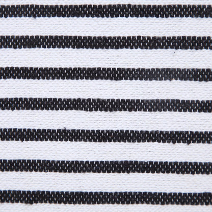 Basic Balanced Striped Throw Pillow with Tassels