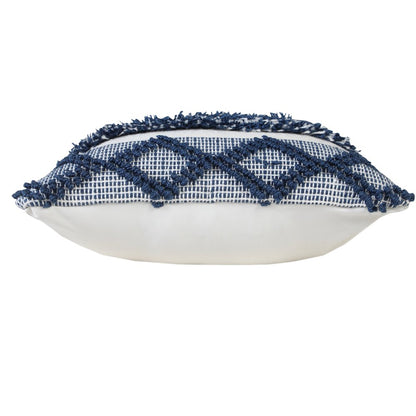 Textured Diamond Twist Striped Throw Pillow