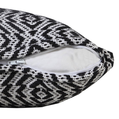 Modern Mirrored Diamond Geometric Throw Pillow