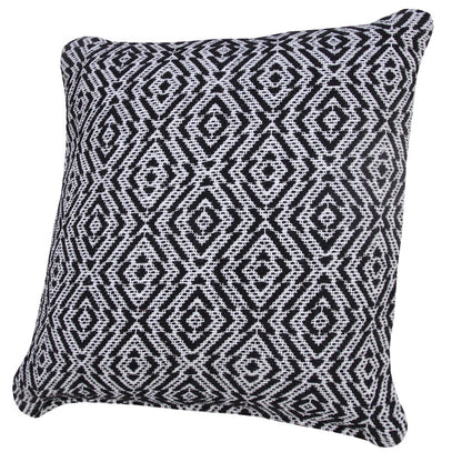 Modern Mirrored Diamond Geometric Throw Pillow