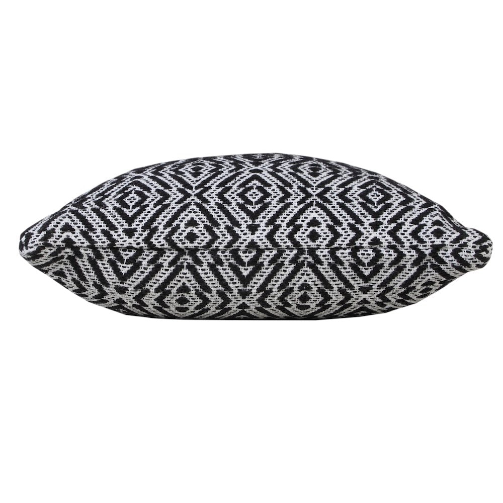Modern Mirrored Diamond Geometric Throw Pillow