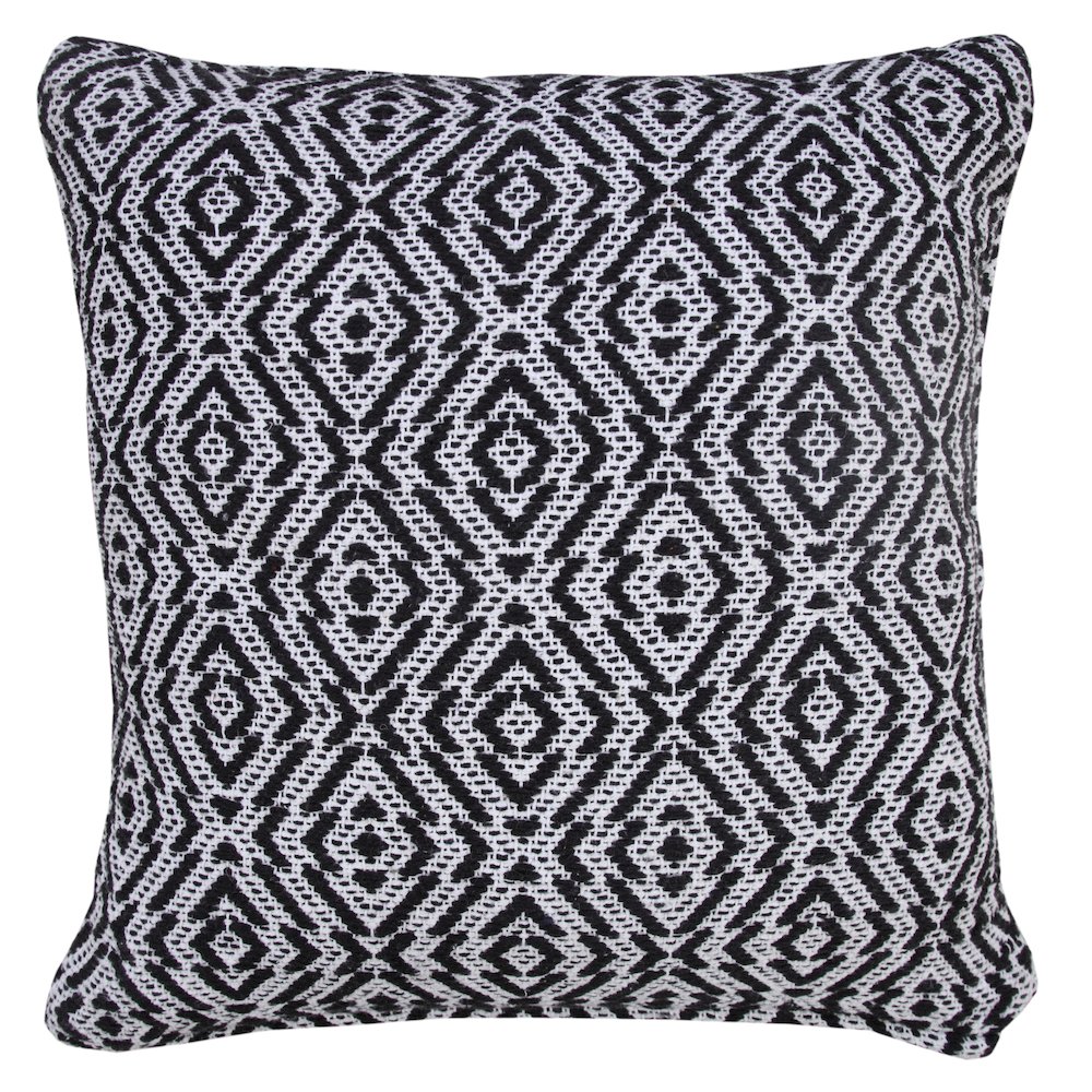 Modern Mirrored Diamond Geometric Throw Pillow