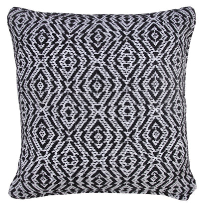 Modern Mirrored Diamond Geometric Throw Pillow