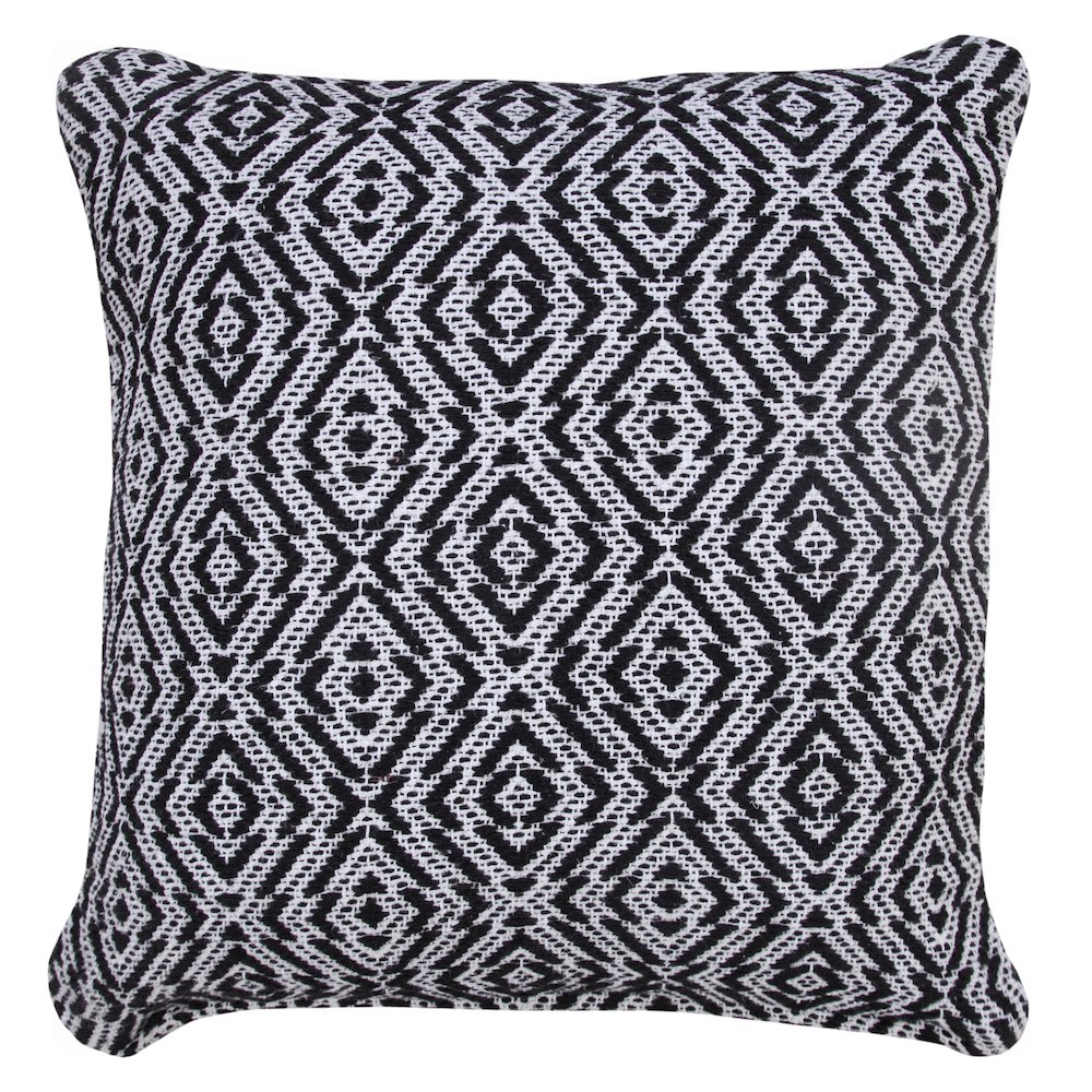 Modern Mirrored Diamond Geometric Throw Pillow